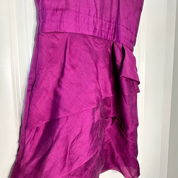 MAX & CLEO |  Strapless Short Dress  | Fushia | Size: 4 - Picture 6 of 12